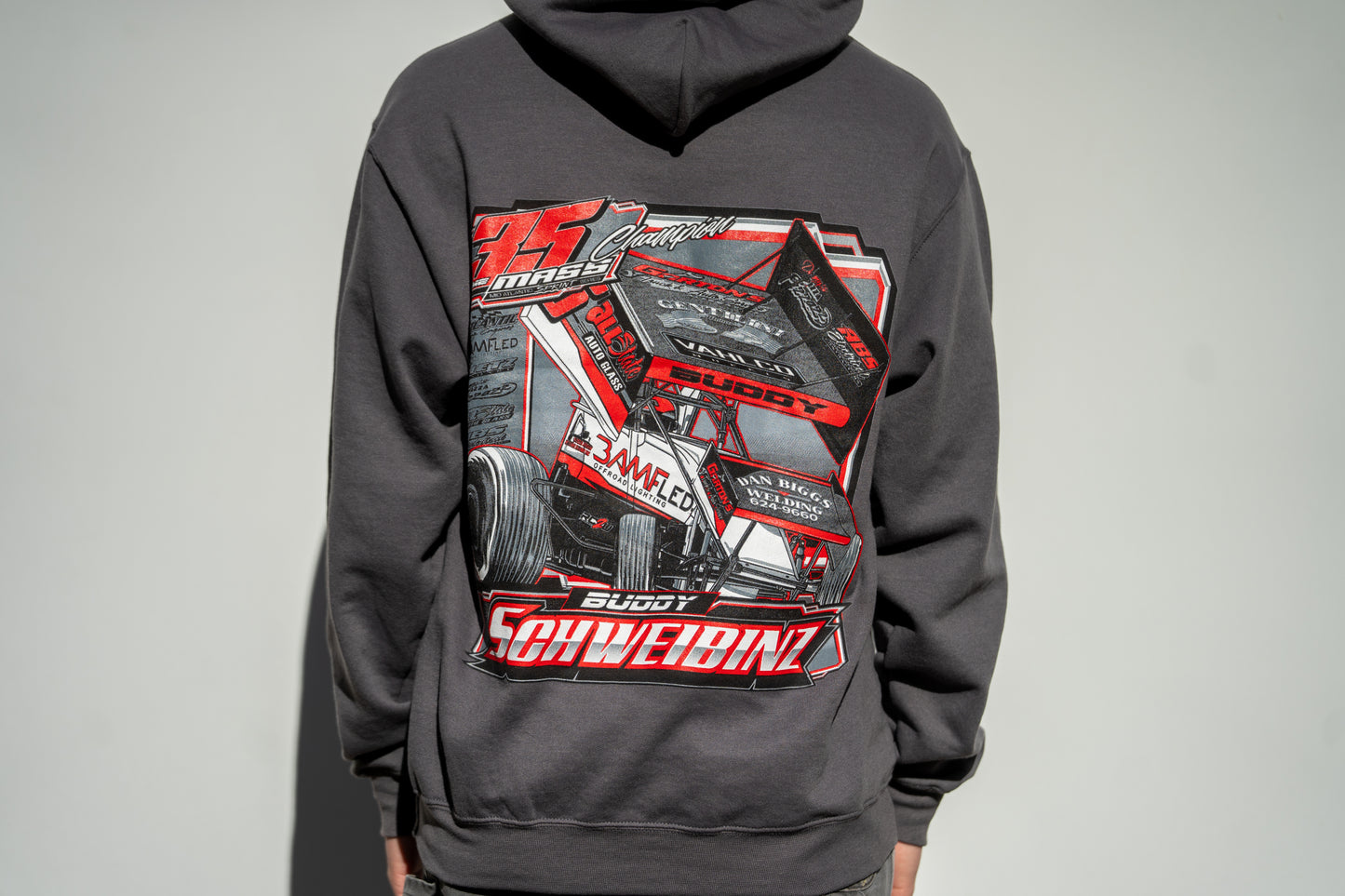 3 TIME CHAMP HOODIE GRAY